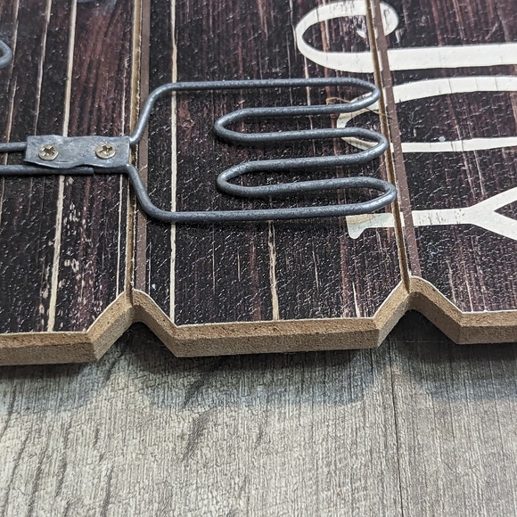 Farmhouse Rustic Kitchen Decor with hangers/hooks barn wood dining - Picture 7 of 10